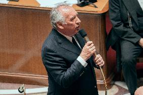 Session of questions to the government at the French National Assembly - Paris AJ