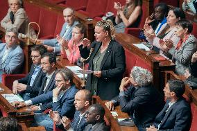 Session of questions to the government at the French National Assembly - Paris AJ
