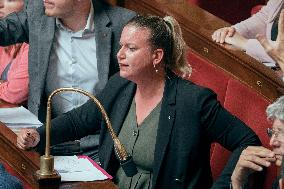 Session of questions to the government at the French National Assembly - Paris AJ