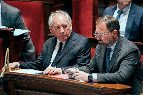 Session of questions to the government at the French National Assembly - Paris AJ