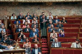 Session of questions to the government at the French National Assembly - Paris AJ
