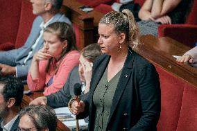 Session of questions to the government at the French National Assembly - Paris AJ