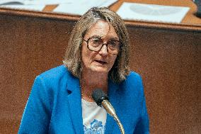 Session of questions to the government at the French National Assembly - Paris AJ