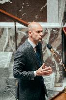 Session of questions to the government at the French National Assembly - Paris AJ