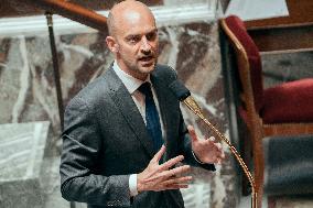 Session of questions to the government at the French National Assembly - Paris AJ