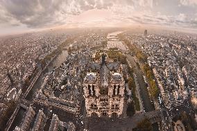 Exclusive - Illustration - The Cathedral of Notre Dame - Paris