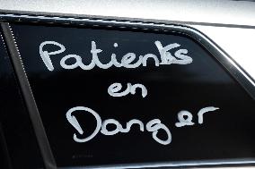 Angry Taxis Rally - Paris