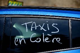 Angry Taxis Rally - Paris