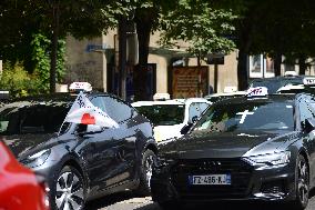 Angry Taxis Rally - Paris
