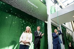King Willem-Alexander Opens Dr. H.P. Heineken Centre - Netherlands