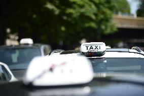 Angry Taxis Rally - Paris