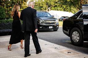 DC: U.S. President Trump Attends Les Miserables Opening Night at Kennedy Center