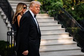 DC: U.S. President Trump Attends Les Miserables Opening Night at Kennedy Center