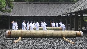 Rite at Ise Jingu shrine in Mie Pref.