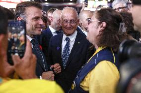 President Macron Visits The Viva Technology - Paris