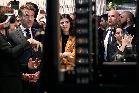 President Macron Visits The Viva Technology - Paris