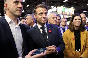 President Macron Visits The Viva Technology - Paris