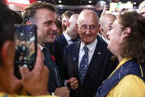 President Macron Visits The Viva Technology - Paris
