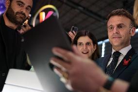 President Macron Visits The Viva Technology - Paris