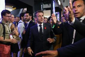 President Macron Visits The Viva Technology - Paris