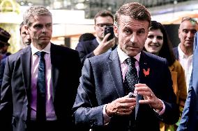 President Macron Visits The Viva Technology - Paris