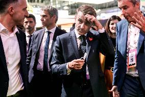 President Macron Visits The Viva Technology - Paris
