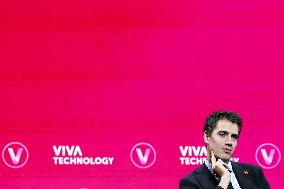 President Macron Debates With Arthur Mensch And Jensen Huang - Paris