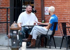 Sam Smith With His Boyfriend Out - NYC