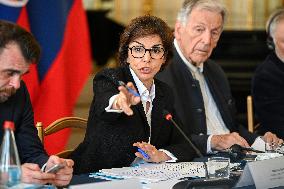 European Union s Ministers Of Culture Working Day - Paris