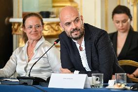 European Union s Ministers Of Culture Working Day - Paris