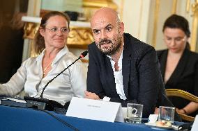 European Union s Ministers Of Culture Working Day - Paris