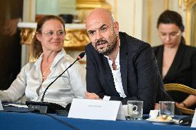 European Union s Ministers Of Culture Working Day - Paris