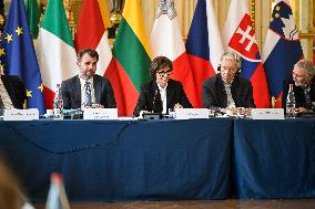 European Union s Ministers Of Culture Working Day - Paris