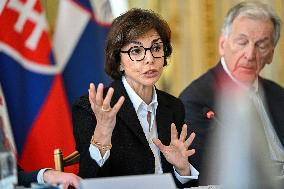 European Union s Ministers Of Culture Working Day - Paris