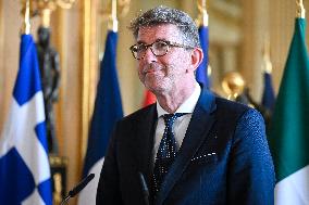 European Union s Ministers Of Culture Working Day - Paris