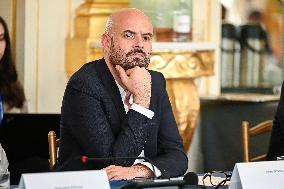 European Union s Ministers Of Culture Working Day - Paris