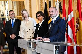 European Union s Ministers Of Culture Working Day - Paris