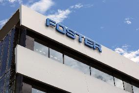 Foster Electric signage and logo