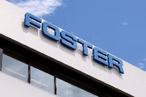 Foster Electric signage and logo