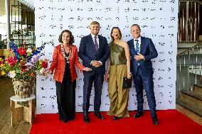 King at opening of Holland Festival, Amsterdam, The Netherlands