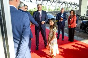 King at opening of Holland Festival, Amsterdam, The Netherlands