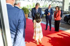 King at opening of Holland Festival, Amsterdam, The Netherlands