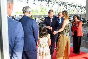King at opening of Holland Festival, Amsterdam, The Netherlands