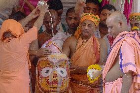 Ceremony of Bathing Deities - India