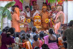 Ceremony of Bathing Deities - India