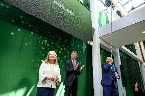 King Willem-Alexander Opens Dr. H.P. Heineken Centre in Zoeterwoud - Netherlands