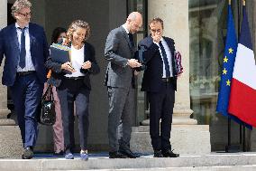 Weekly cabinet meeting - Paris