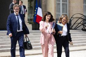 Weekly cabinet meeting - Paris