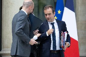 Weekly cabinet meeting - Paris