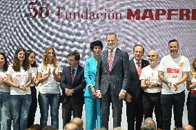King Felipe At Mapfre Foundation 50th Anniversary - Madrid